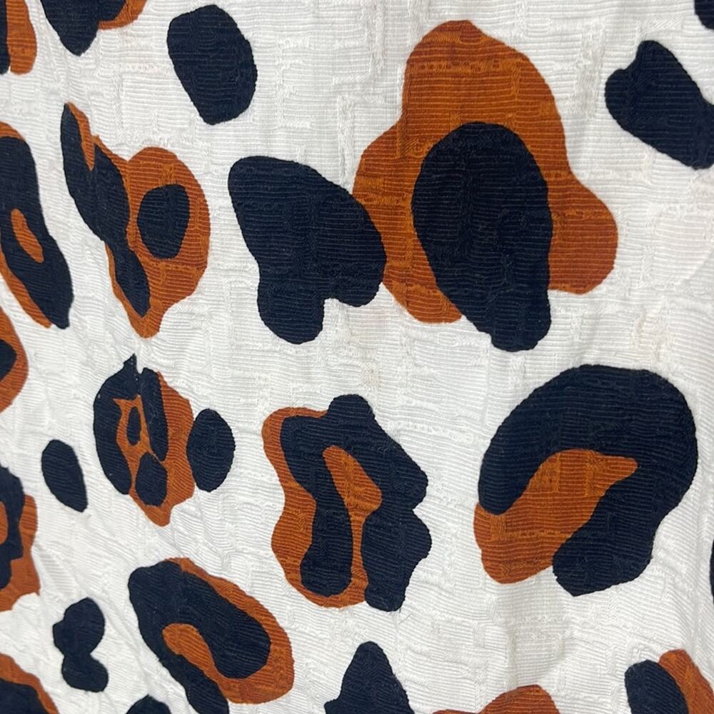 Talbots Textured Leopard Print Cotton Pencil Skir… - image 2